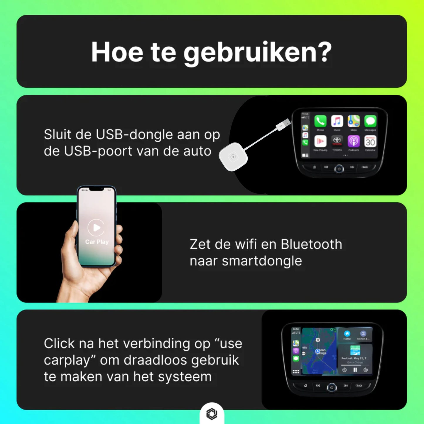 Borgenic Carlink Pro™ | WIRELESS CARPLAY VOOR JE AUTO! (ANDROID & IPHONE)